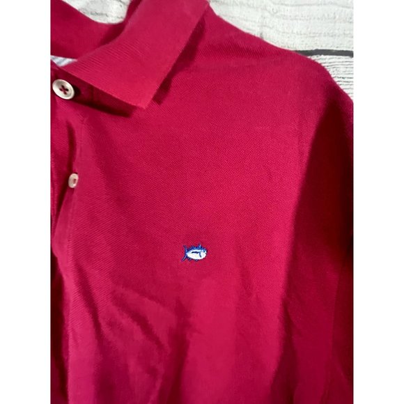 Southern Tide The Skipjack Men's XL Pink Short Sleeve Logo Polo Shirt - Picture 3 of 5